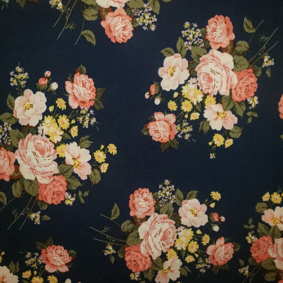 SHEIN Curve Romantic Boho Pink Roses Floral Ruffle Sleeve Maxi Dress 1X - Picture 4 of 16